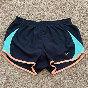 Nike Fully Lined drawstring Blue Athletic running Shorts size XS